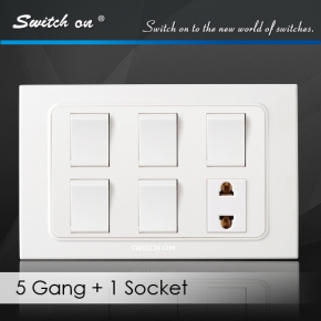 5-gang-1-socket